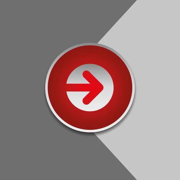 Flèche bouton — Image vectorielle