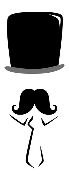 Bigode vintage — Vetor de Stock