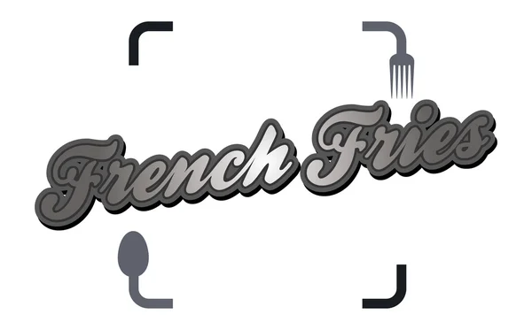Frites françaises Fast Food — Image vectorielle