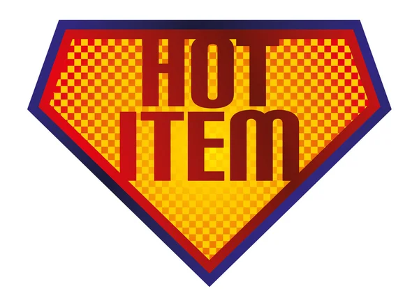 Hot item sign — Stock Vector