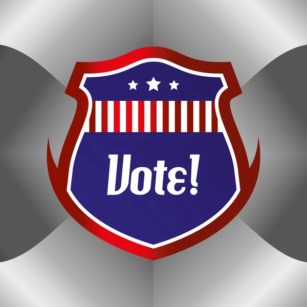 Étiquette de vote — Image vectorielle