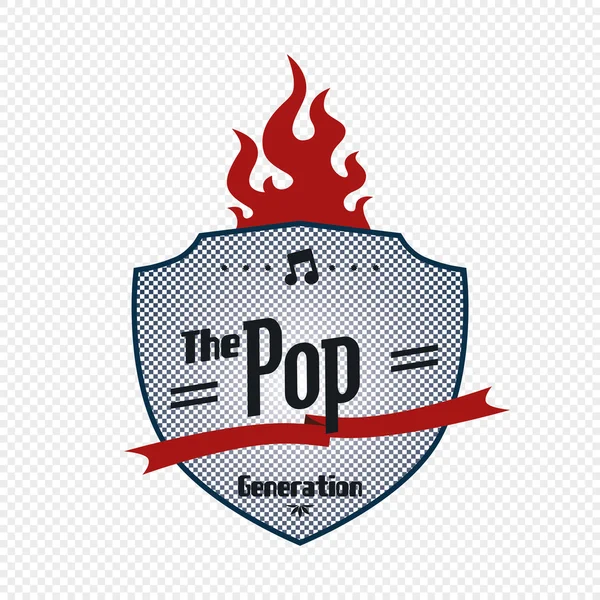 The pop — Stock Vector