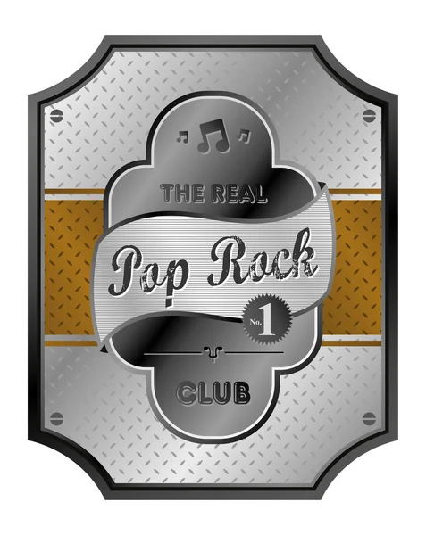 Pop-rock — Stock Vector