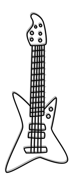 Aangepaste gitaar — Stockvector