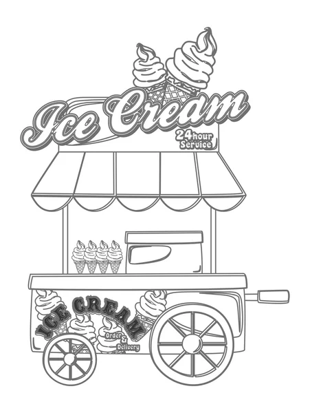 Cabina de helados — Archivo Imágenes Vectoriales