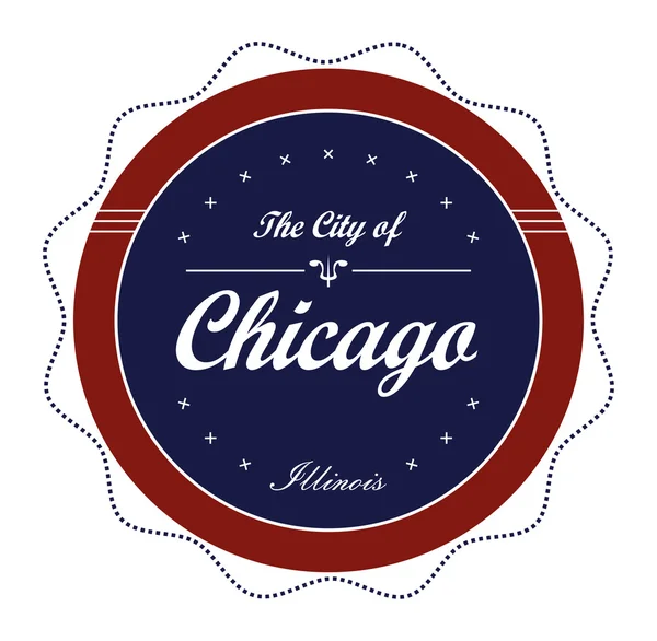 Label chicago — Stock Vector