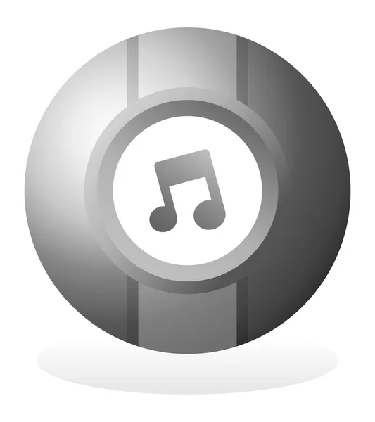 Icône élément musical — Image vectorielle