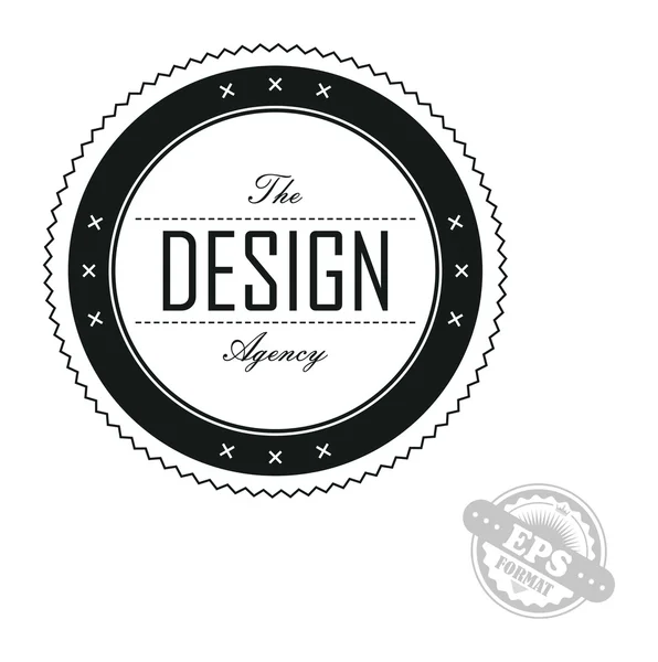 Design d'insigne de ruban rétro — Image vectorielle