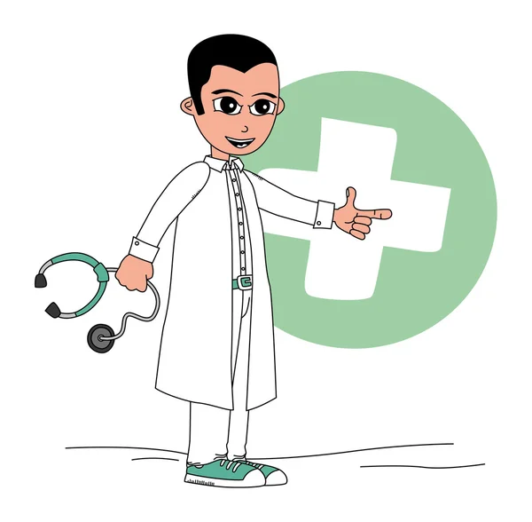Lekarz medycyny — Wektor stockowy