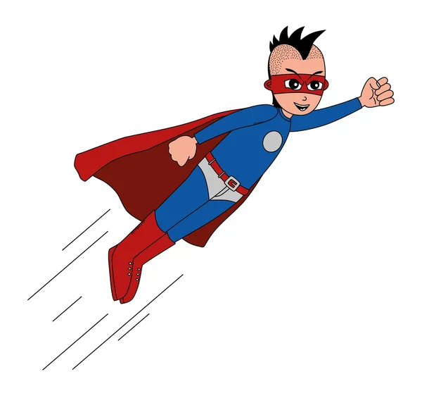 Punk rock guy superhero — Stock Vector