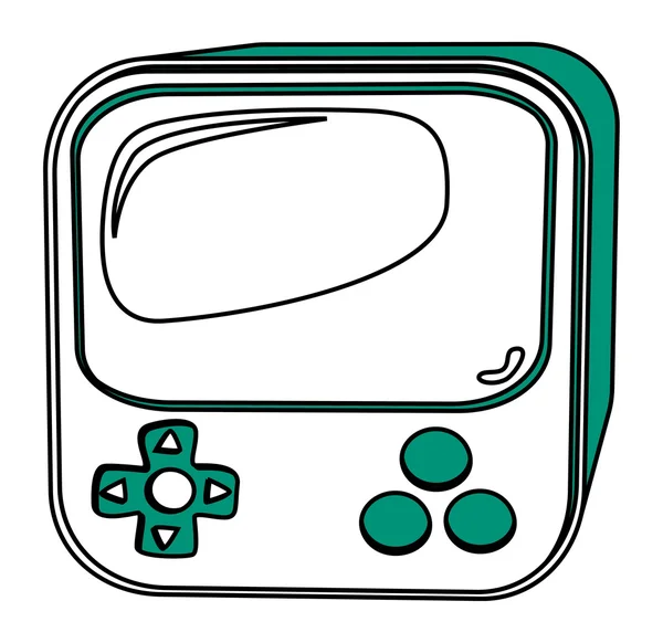 Icono de consola de juego — Vector de stock