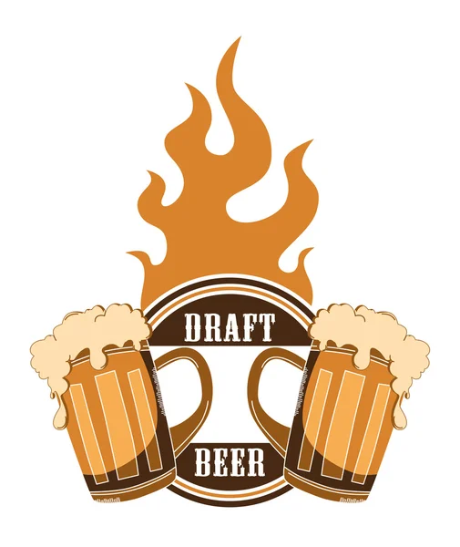 Draft beer — Stock Vector