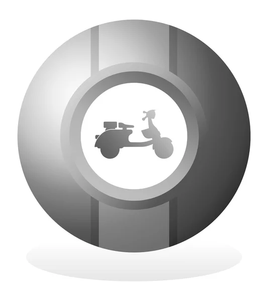 Bouton moto — Image vectorielle