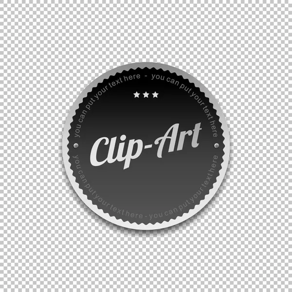 Art clip art etikett — Stock vektor