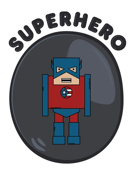 Cartoon hero — Stock Vector