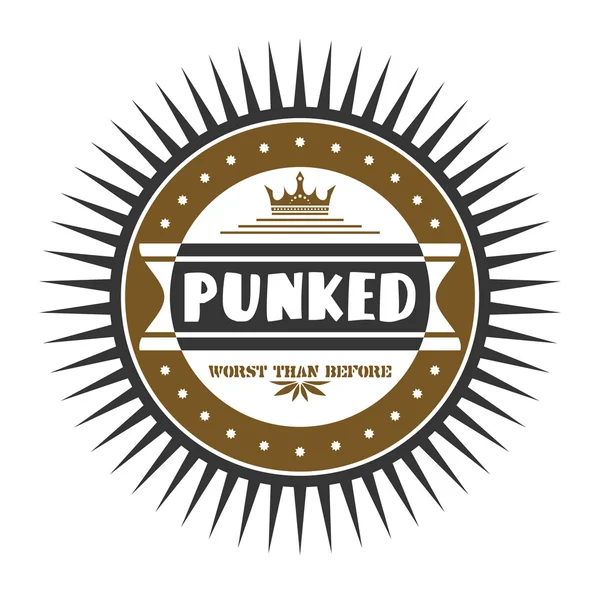 Popisek punk — Stockový vektor