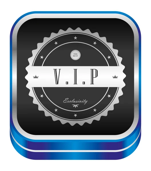 Bouton d'étiquette du produit Vip — Image vectorielle