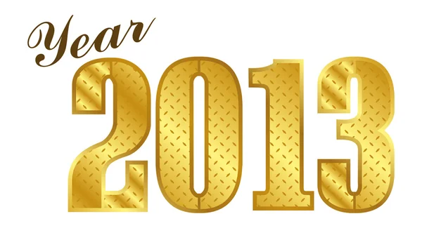 Новый год золотой — стоковый вектор