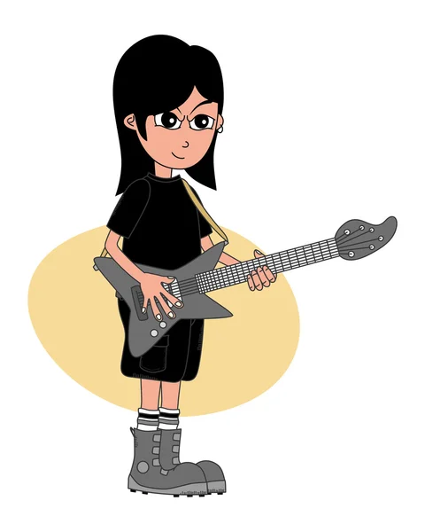 Rock guitarist — Stock Vector