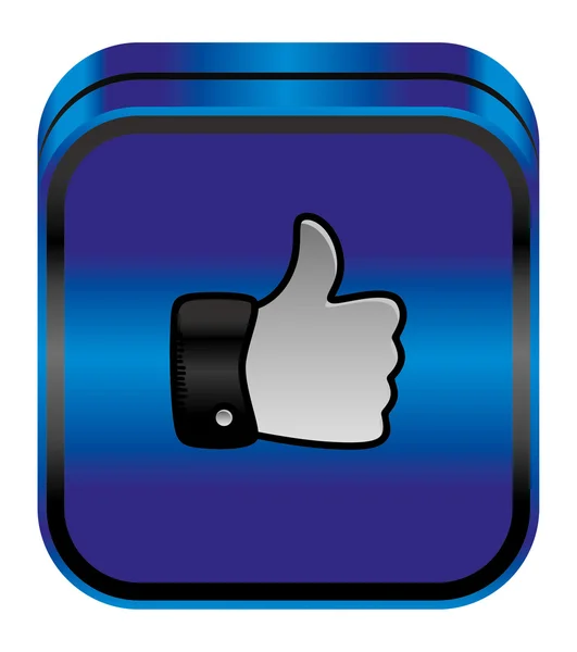 Thumbs up hand gesture — Stock Vector