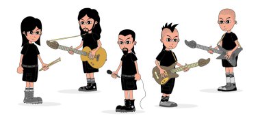 müzisyen karikatür