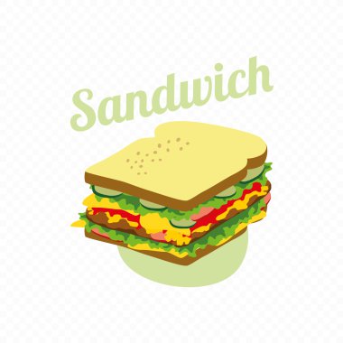 Retro görünüm sandviç