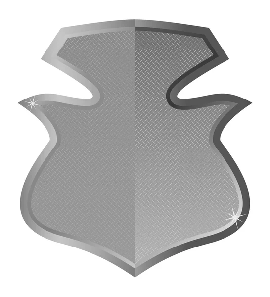 Steel shield — Stock Vector