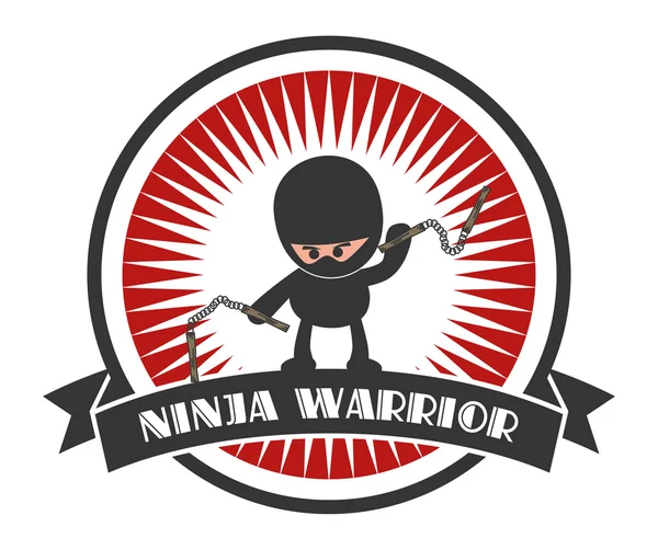 Retro-Ninja — Stockvektor