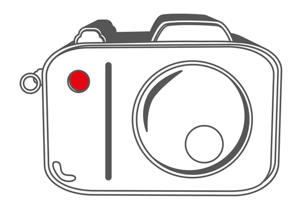 Fotocamera — Vettoriale Stock