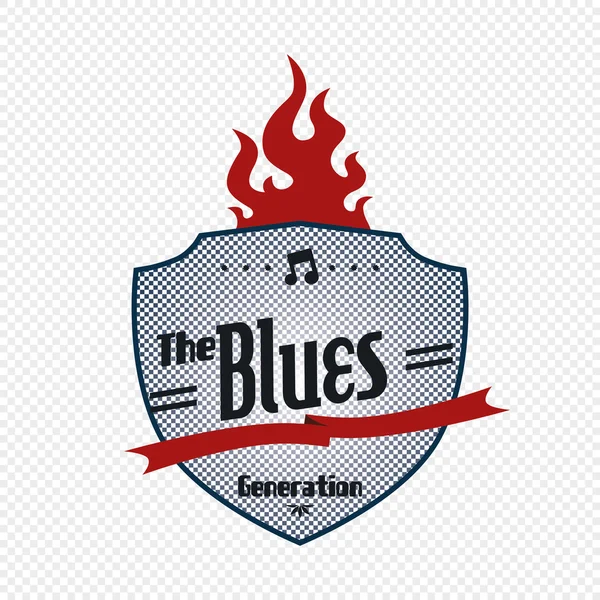 Musica blues — Vettoriale Stock