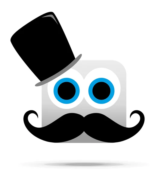 Monsieur moustache — Image vectorielle