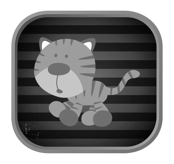 Tigre animal — Image vectorielle