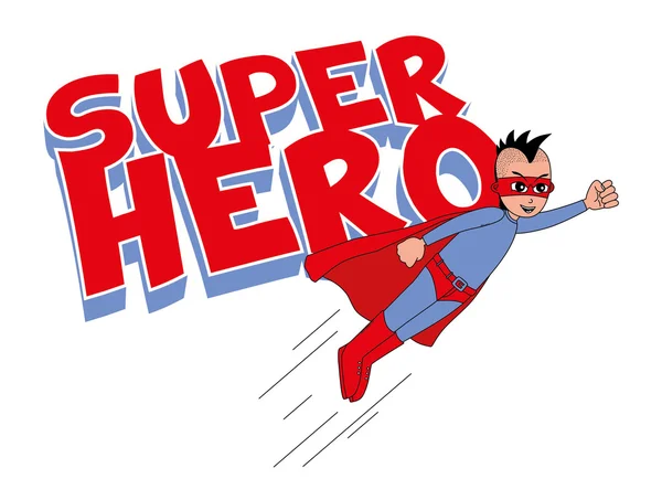 Super guy hero character — Stock Vector