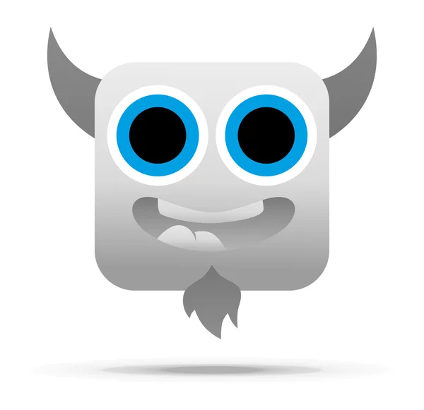 Signo emoticono diablo — Vector de stock