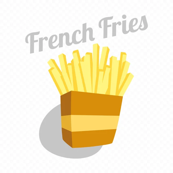 Retro Look French Fries — Stock Vector