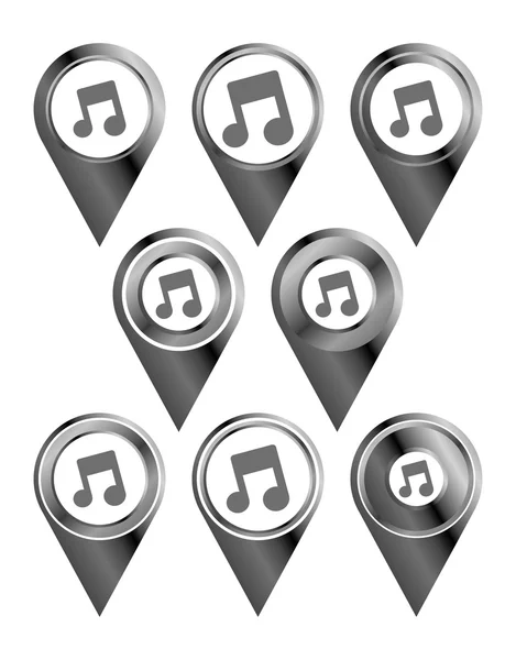 Music sign set — Stock Vector