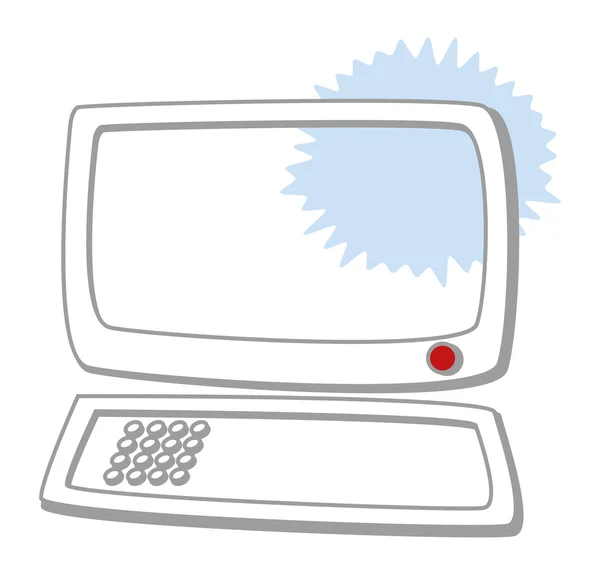 Icona del desktop del computer — Vettoriale Stock