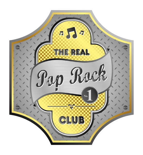 Pop rock — Vettoriale Stock