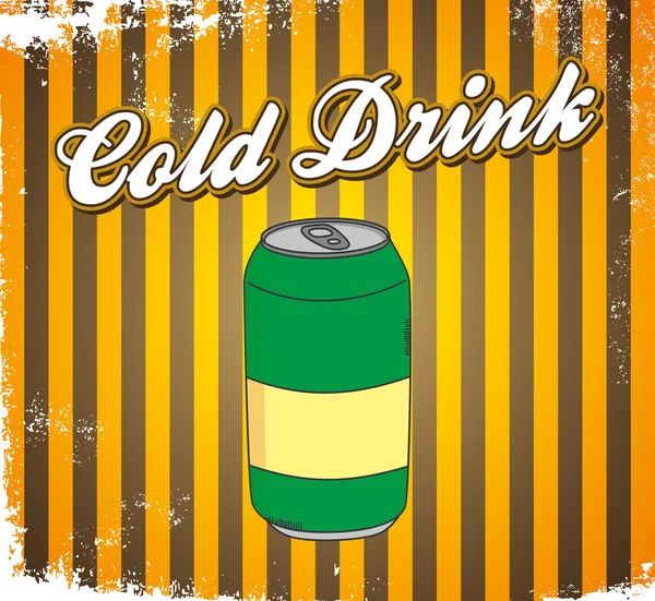Bebida fria — Vetor de Stock
