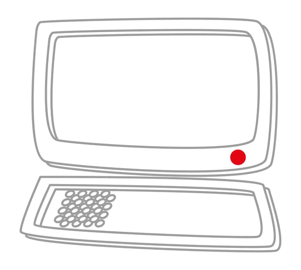 Coglass benim bilgisayar düğmesi — Stok Vektör