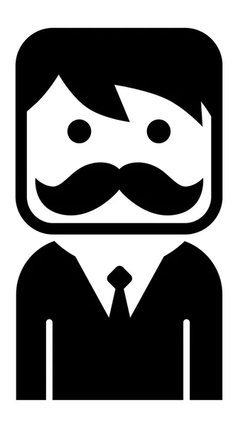 Moustache gars — Image vectorielle