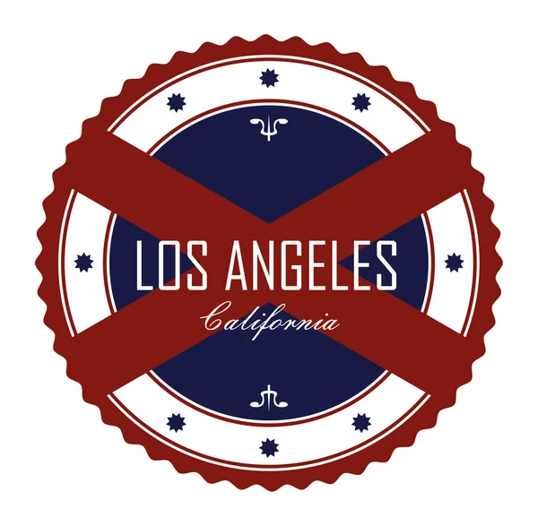 Étiquette los angeles — Image vectorielle