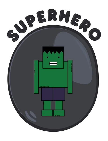 Cartoon hero — Stock Vector