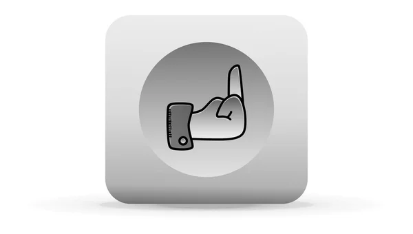 Middle finger — Stock Vector