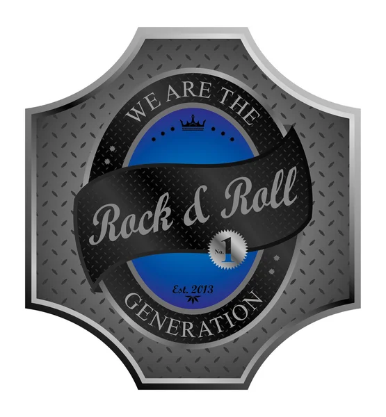 Rock and roll — Stock Vector