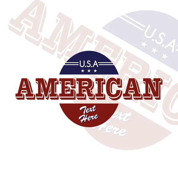 American emblem — Stock Vector