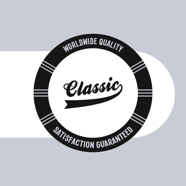 Classic theme emblem — Stock Vector