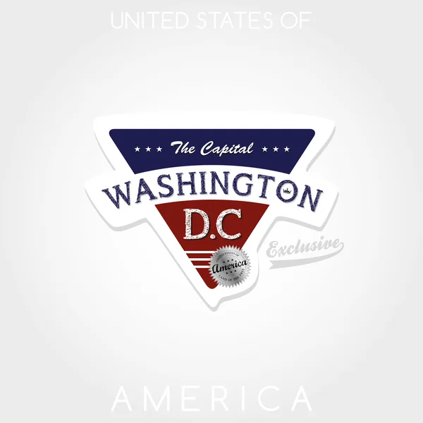 Эмблема Вашингтон — стоковый вектор