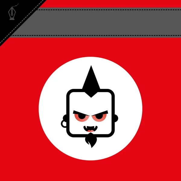 Mannelijke dracula portret — Stockvector