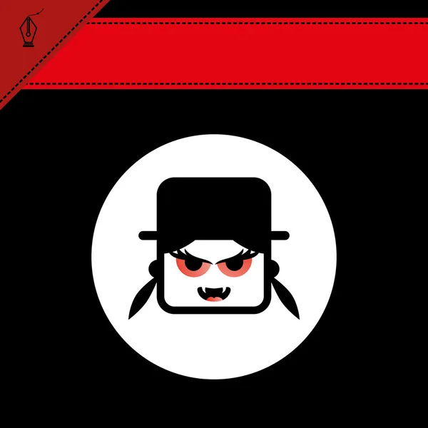 Femeie dracula avatar — Vector de stoc